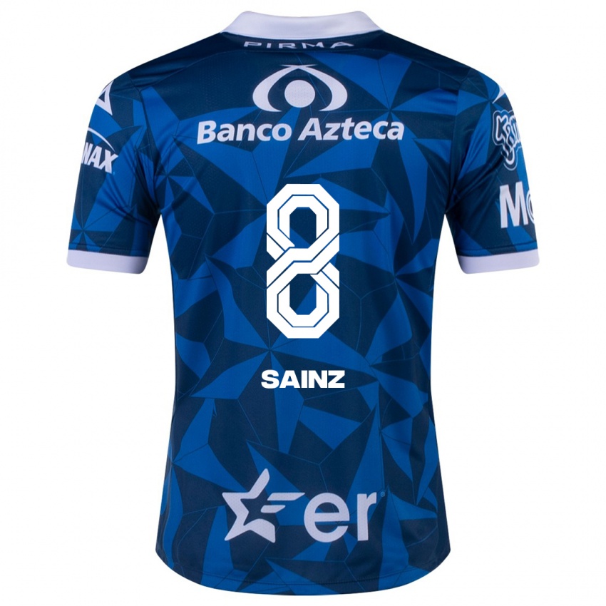 Niño Camiseta María Sainz #8 Azul 2ª Equipación 2023/24 La Camisa