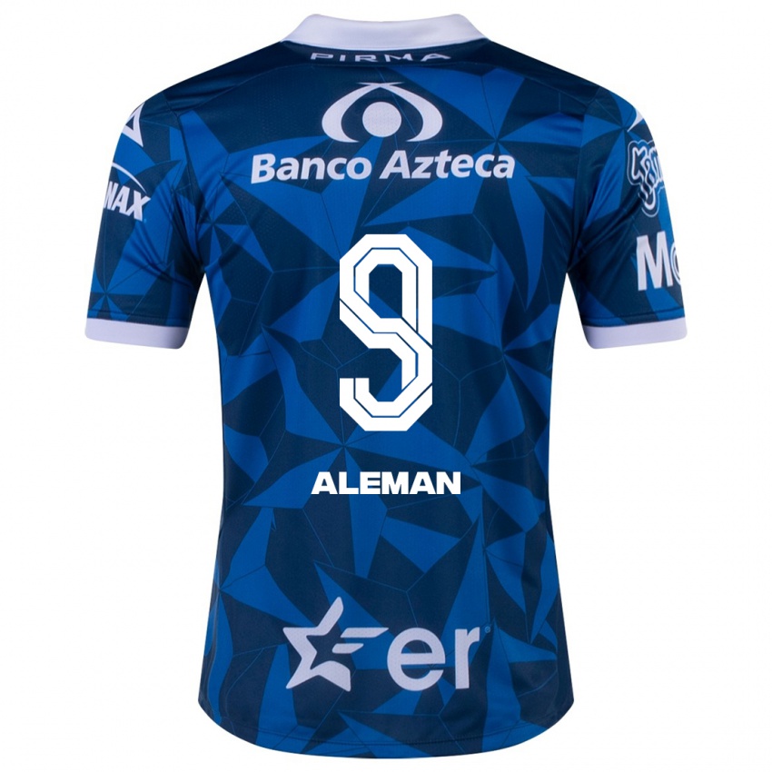 Niño Camiseta Nelly Alemán #9 Azul 2ª Equipación 2023/24 La Camisa
