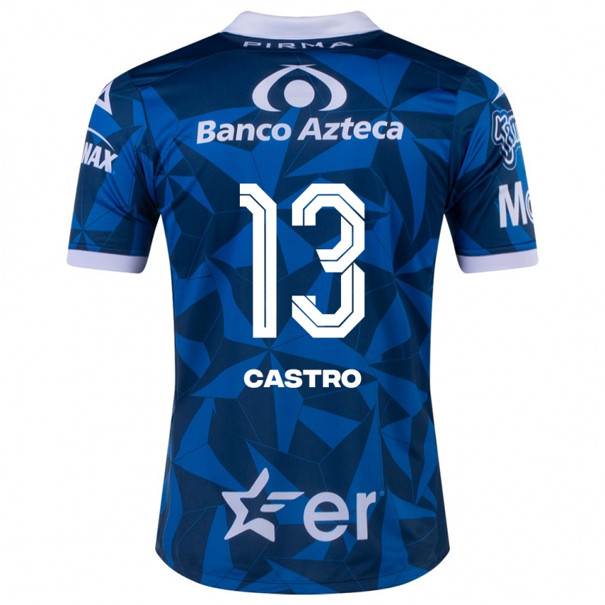 Niño Camiseta Mariam Castro #13 Azul 2ª Equipación 2023/24 La Camisa