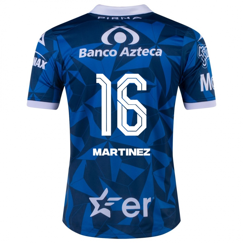 Niño Camiseta Dulce Martínez #16 Azul 2ª Equipación 2023/24 La Camisa