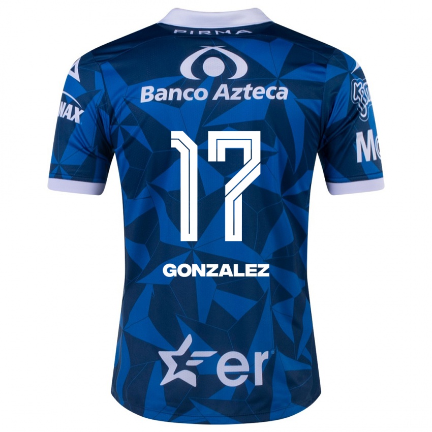 Niño Camiseta Andrea González #17 Azul 2ª Equipación 2023/24 La Camisa