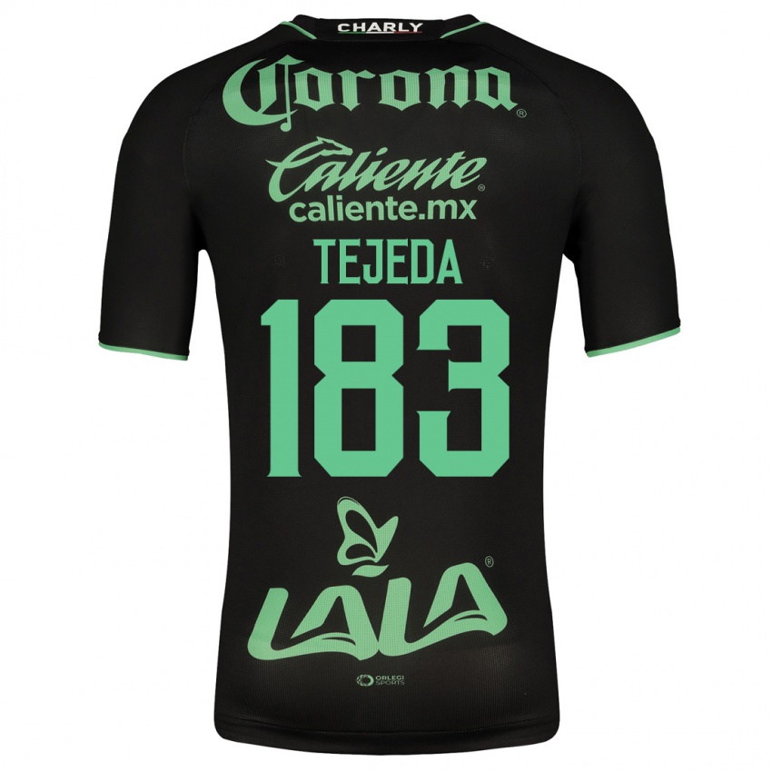 Niño Camiseta Juan Tejeda #183 Negro 2ª Equipación 2023/24 La Camisa