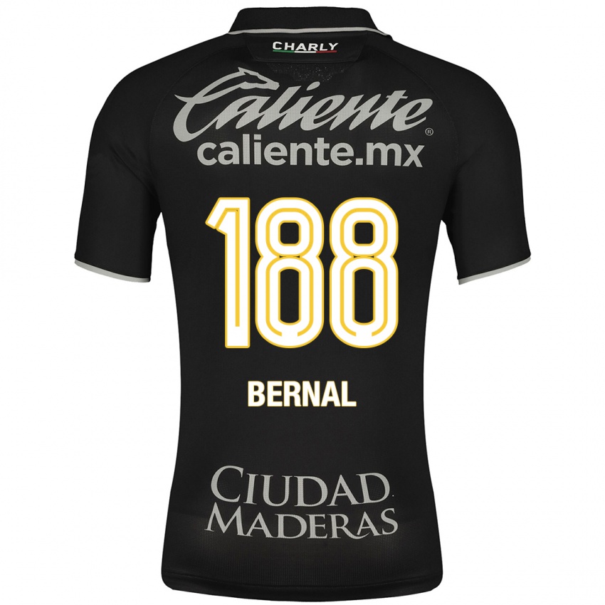 Niño Camiseta Juan Bernal #188 Negro 2ª Equipación 2023/24 La Camisa