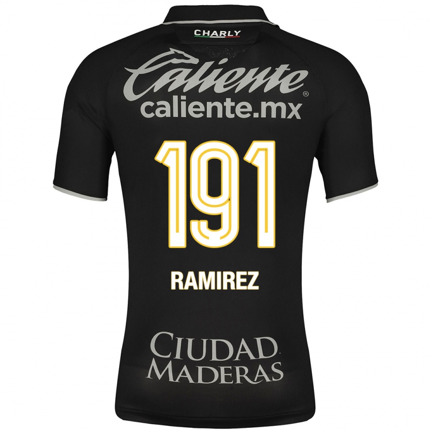 Niño Camiseta Ian Ramírez #191 Negro 2ª Equipación 2023/24 La Camisa