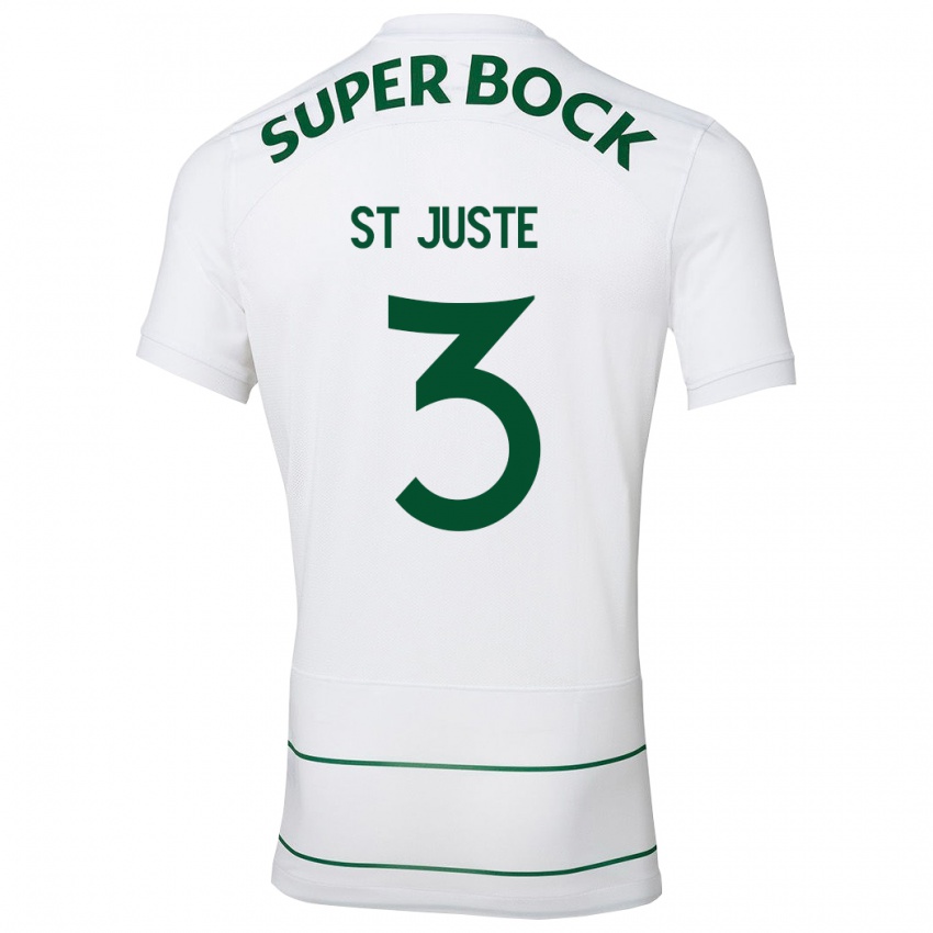 Niño Camiseta Jerry St. Juste #3 Blanco 2ª Equipación 2023/24 La Camisa