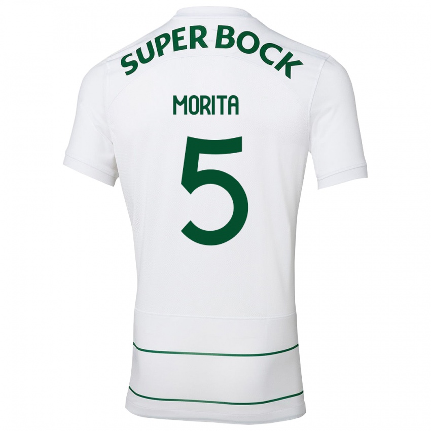 Niño Camiseta Hidemasa Morita #5 Blanco 2ª Equipación 2023/24 La Camisa