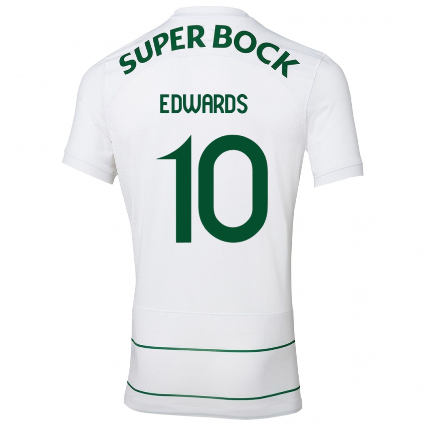 Niño Camiseta Marcus Edwards #10 Blanco 2ª Equipación 2023/24 La Camisa