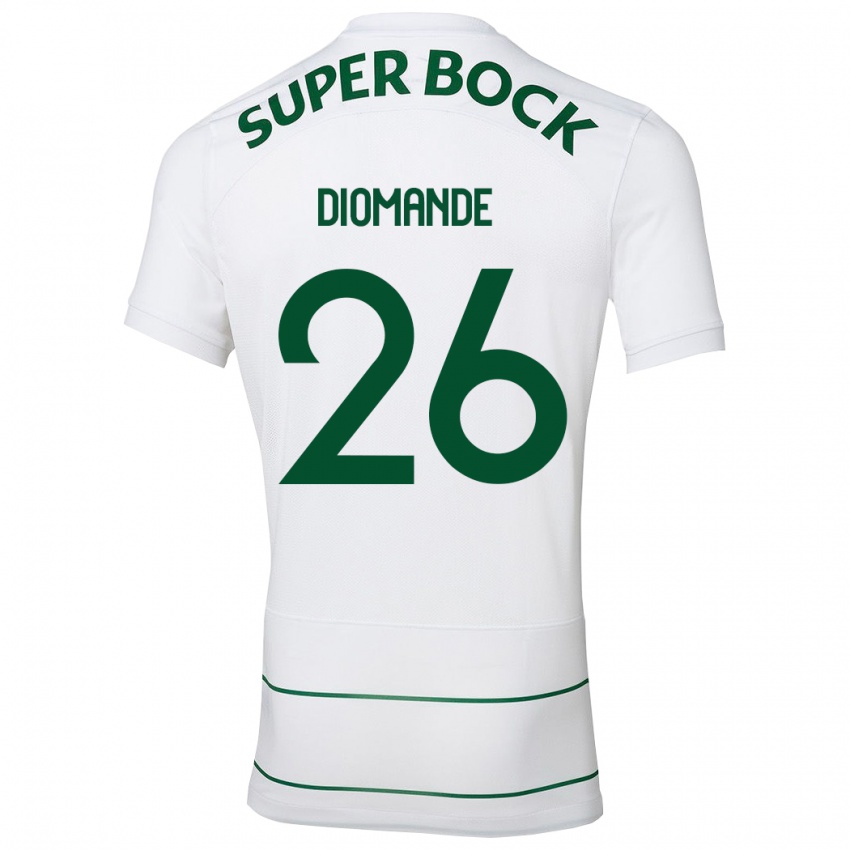 Niño Camiseta Ousmane Diomande #26 Blanco 2ª Equipación 2023/24 La Camisa