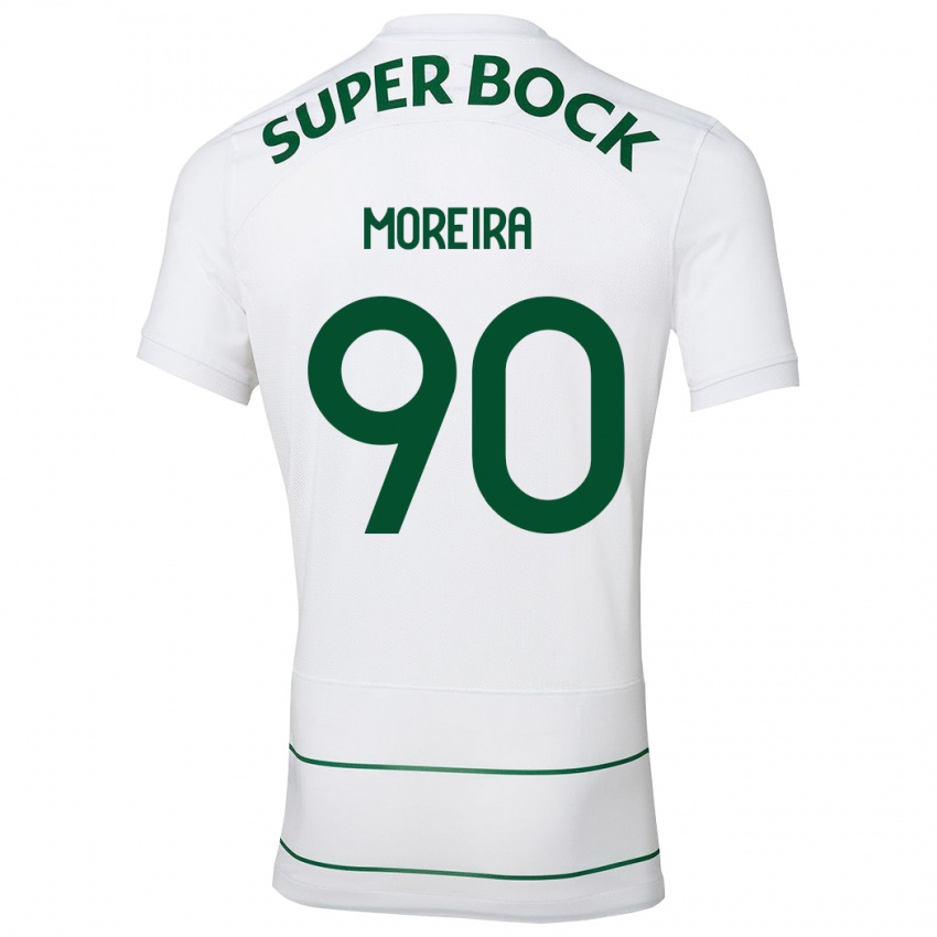 Niño Camiseta Afonso Moreira #90 Blanco 2ª Equipación 2023/24 La Camisa