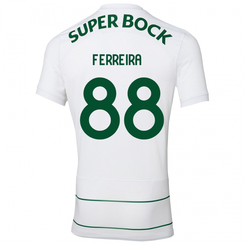 Niño Camiseta Tiago Ferreira #88 Blanco 2ª Equipación 2023/24 La Camisa