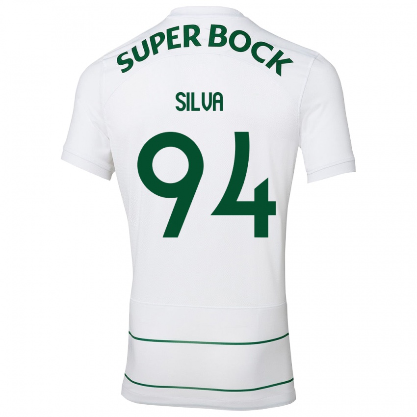 Niño Camiseta Pedro Silva #94 Blanco 2ª Equipación 2023/24 La Camisa