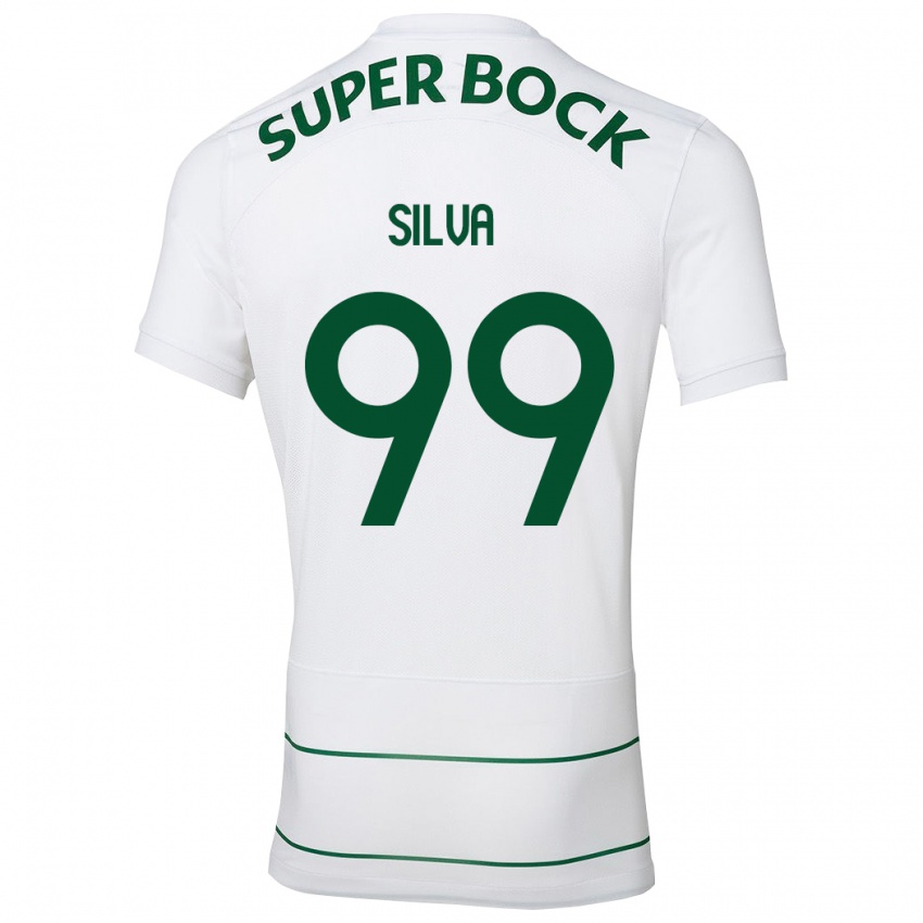 Niño Camiseta Francisco Silva #99 Blanco 2ª Equipación 2023/24 La Camisa