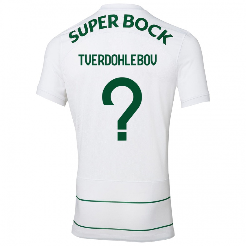 Niño Camiseta Alex Tverdohlebov #0 Blanco 2ª Equipación 2023/24 La Camisa