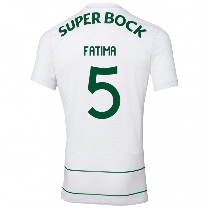 Niño Camiseta Francisca Fatima Aquino Dutra #5 Blanco 2ª Equipación 2023/24 La Camisa