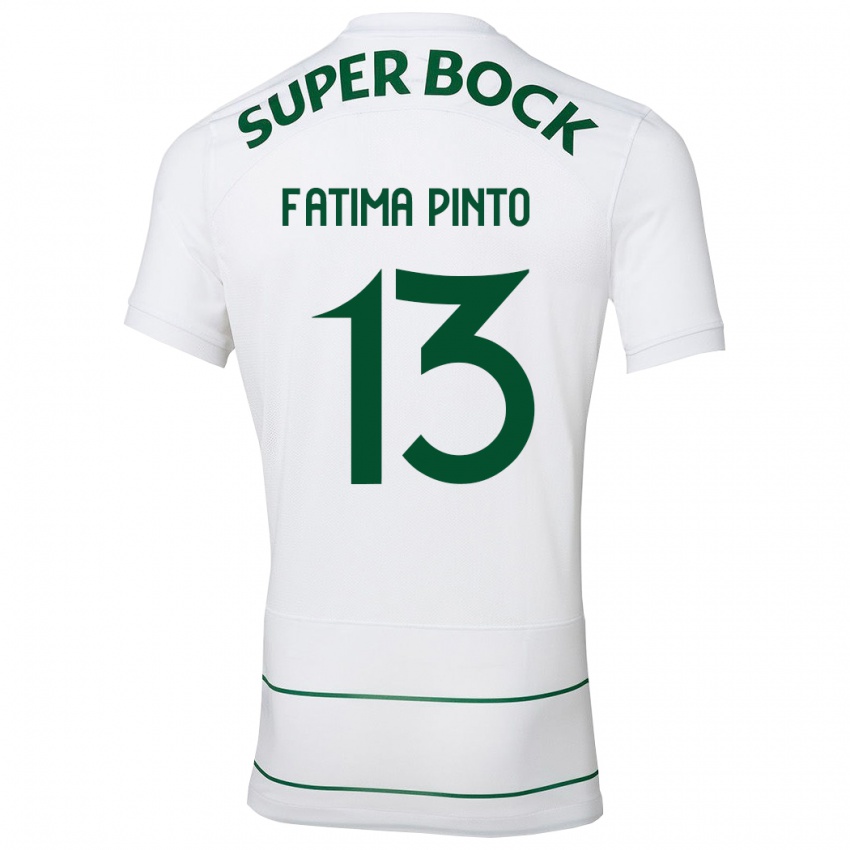 Niño Camiseta Fátima Alexandra Figueira Pinto #13 Blanco 2ª Equipación 2023/24 La Camisa