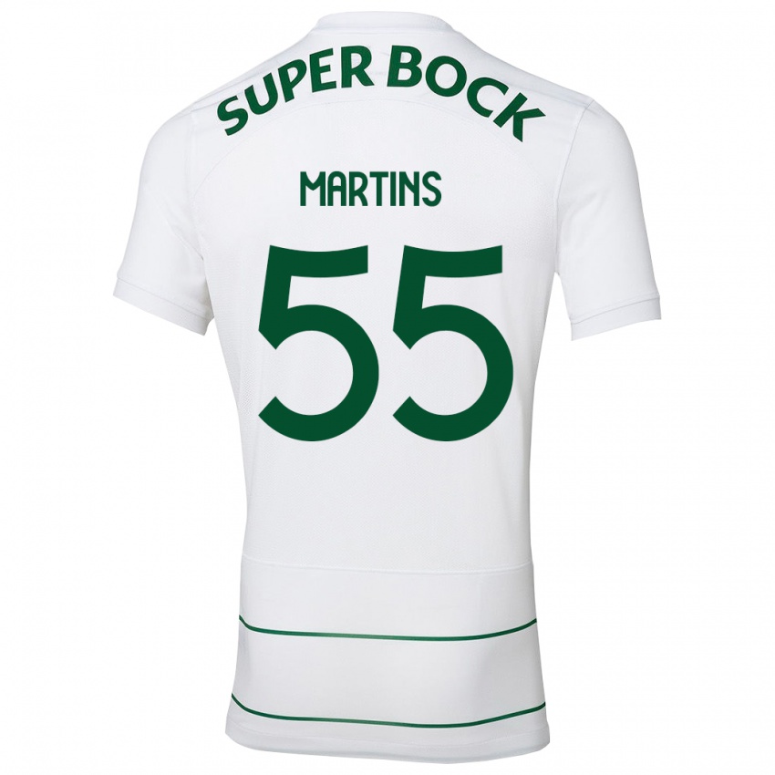 Niño Camiseta Carolina Martins #55 Blanco 2ª Equipación 2023/24 La Camisa