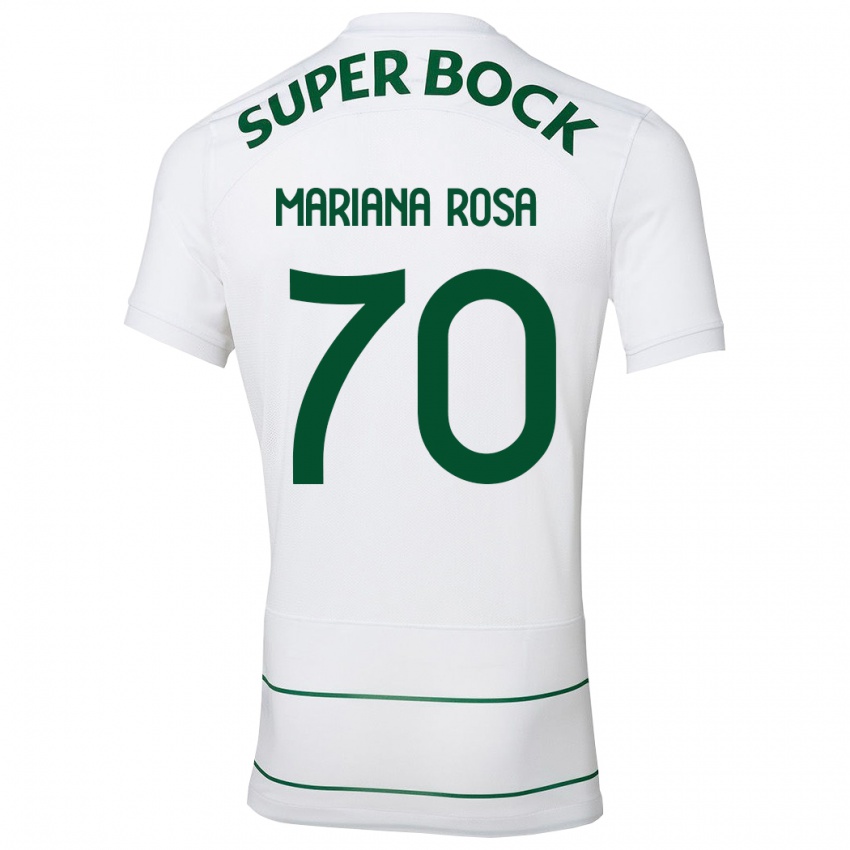 Niño Camiseta Mariana Silva Pinto Vilaça Da Rosa #70 Blanco 2ª Equipación 2023/24 La Camisa