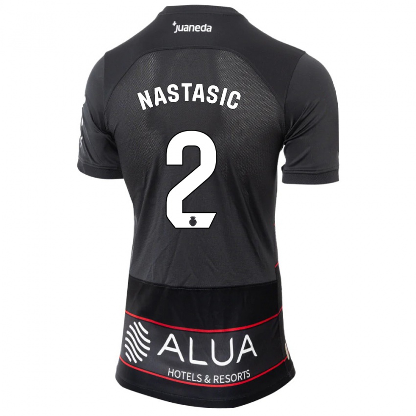 Niño Camiseta Matija Nastasic #2 Negro 2ª Equipación 2023/24 La Camisa