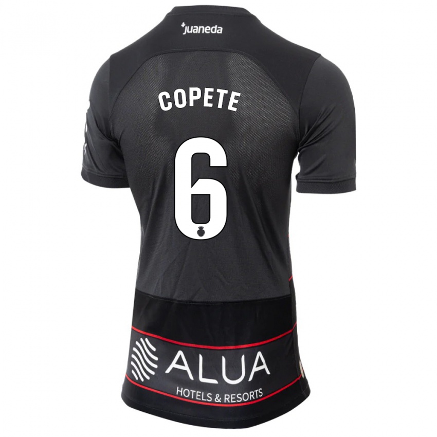 Niño Camiseta José Copete #6 Negro 2ª Equipación 2023/24 La Camisa