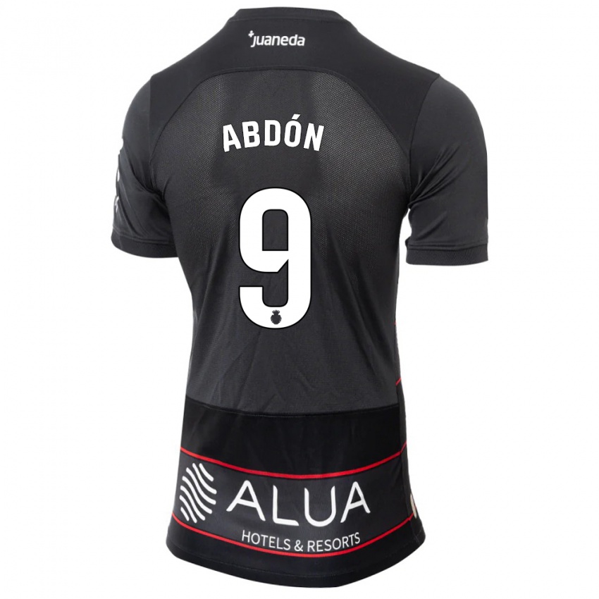 Niño Camiseta Abdón Prats #9 Negro 2ª Equipación 2023/24 La Camisa