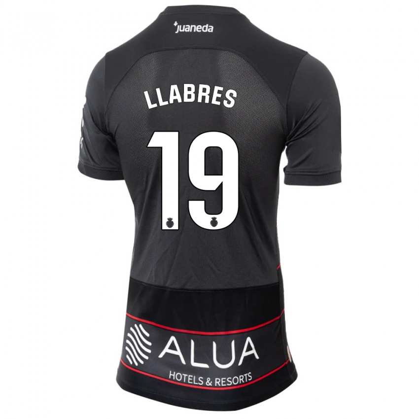 Niño Camiseta Javi Llabrés #19 Negro 2ª Equipación 2023/24 La Camisa
