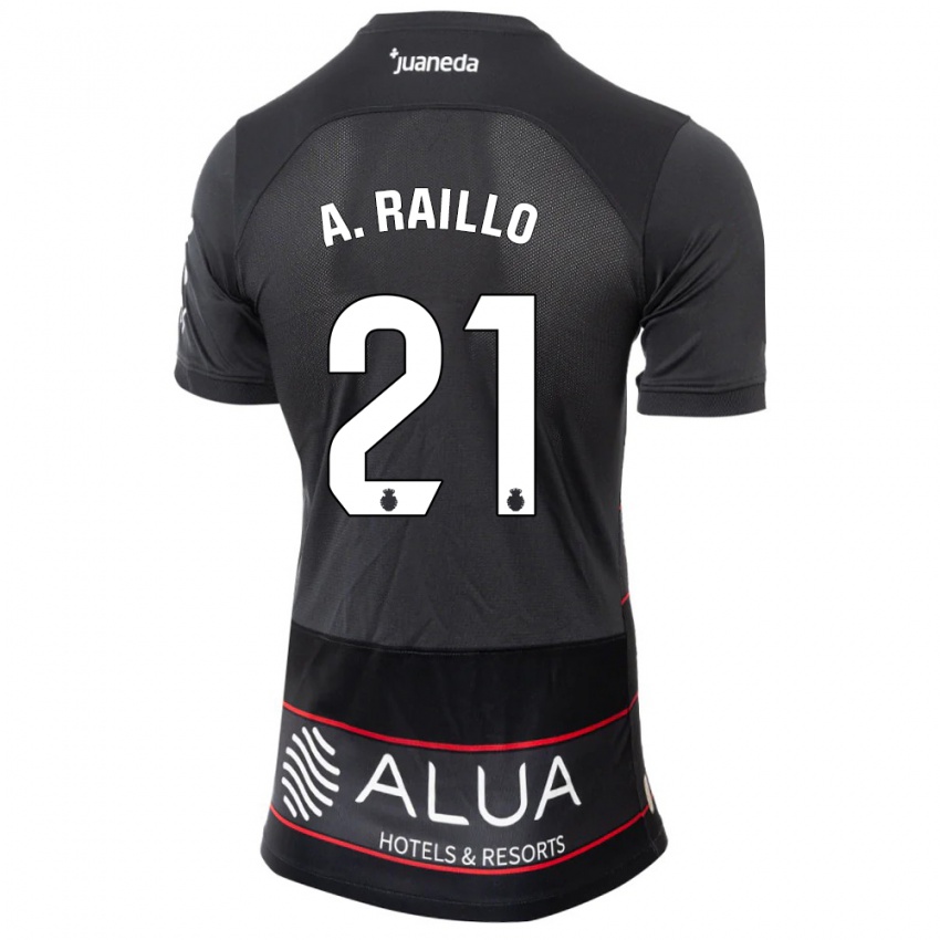 Niño Camiseta Antonio Raíllo #21 Negro 2ª Equipación 2023/24 La Camisa