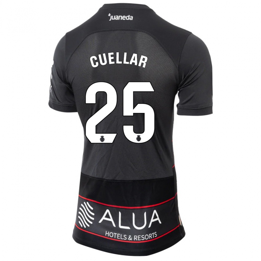 Niño Camiseta Iván Cuéllar #25 Negro 2ª Equipación 2023/24 La Camisa