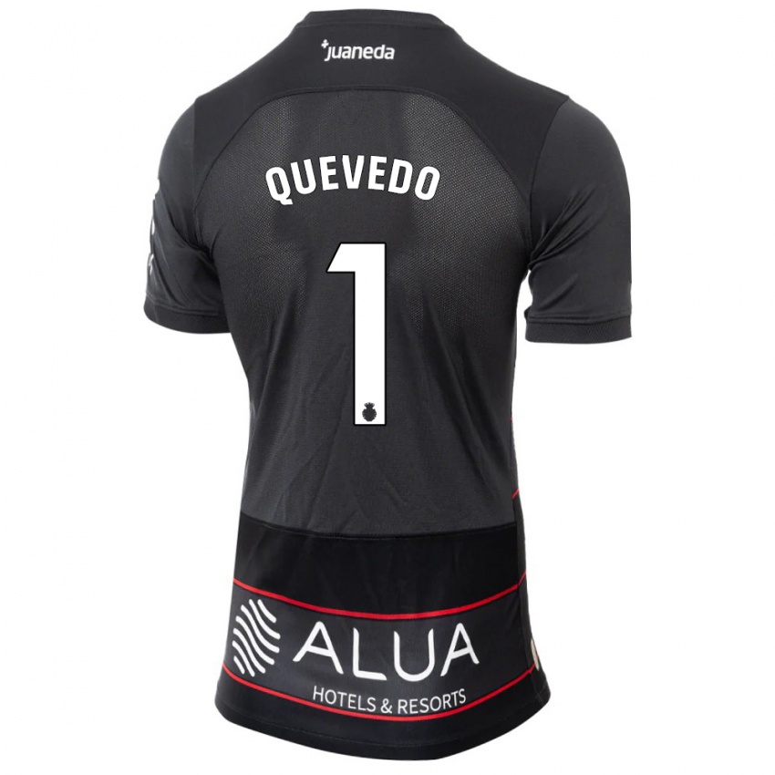 Niño Camiseta Alex Quevedo #1 Negro 2ª Equipación 2023/24 La Camisa