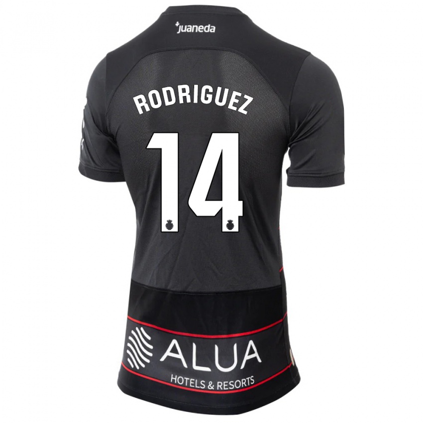 Niño Camiseta Diego Rodríguez #14 Negro 2ª Equipación 2023/24 La Camisa