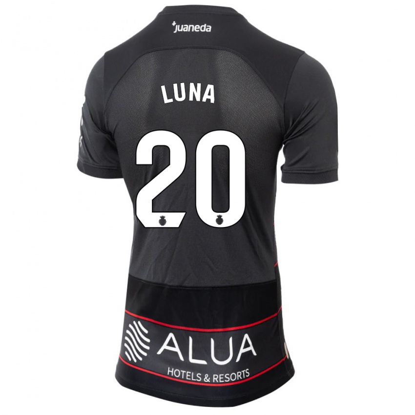 Niño Camiseta Daniel Luna #20 Negro 2ª Equipación 2023/24 La Camisa