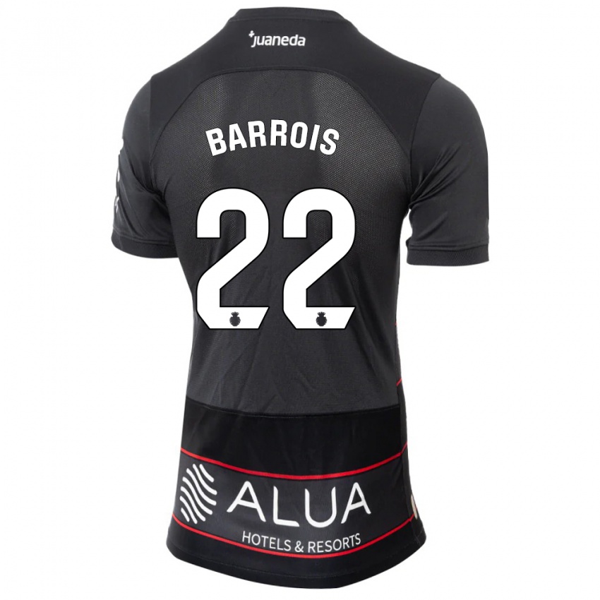 Niño Camiseta Eliott Barrois #22 Negro 2ª Equipación 2023/24 La Camisa