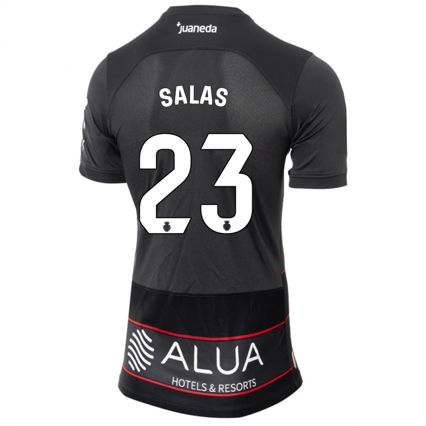 Niño Camiseta Jan Salas #23 Negro 2ª Equipación 2023/24 La Camisa