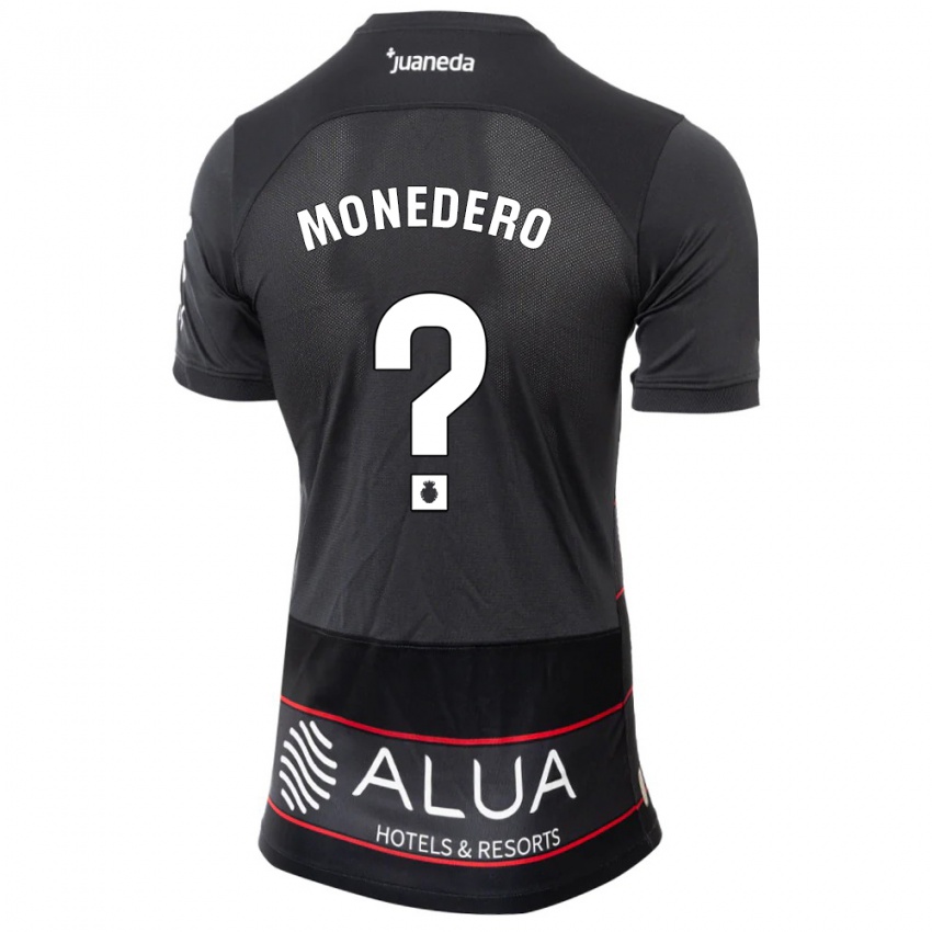 Niño Camiseta Marc Monedero #0 Negro 2ª Equipación 2023/24 La Camisa