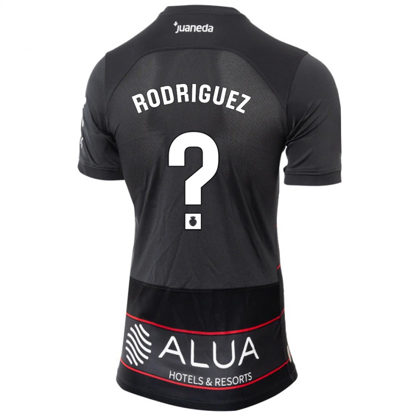 Niño Camiseta Gabriel Rodríguez #0 Negro 2ª Equipación 2023/24 La Camisa