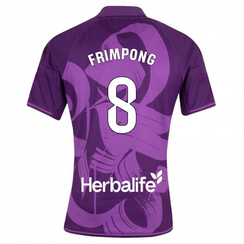 Niño Camiseta Eugene Frimpong #8 Violeta 2ª Equipación 2023/24 La Camisa