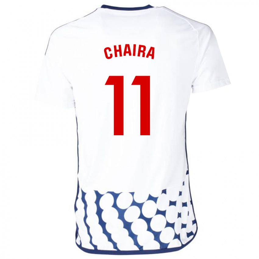 Niño Camiseta Ilyas Chaira #11 Blanco 2ª Equipación 2023/24 La Camisa