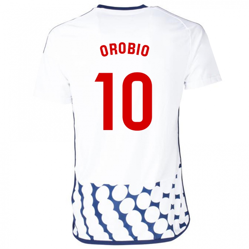 Niño Camiseta Ekhiotz Orobio #10 Blanco 2ª Equipación 2023/24 La Camisa