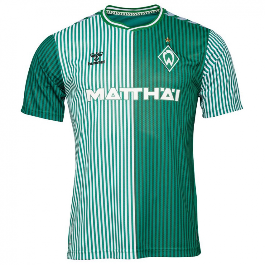 Hombre Camiseta Jette Behrens #39 Verde 1ª Equipación 2023/24 La Camisa