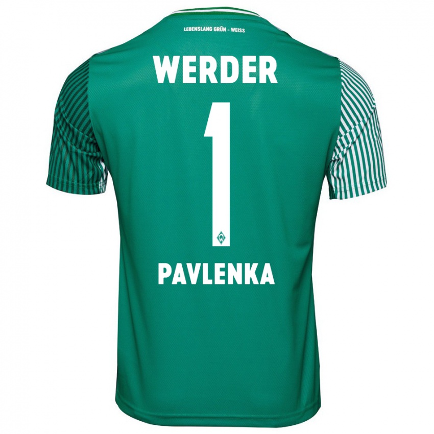 Hombre Camiseta Jiri Pavlenka #1 Verde 1ª Equipación 2023/24 La Camisa