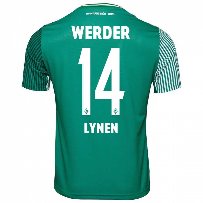 Hombre Camiseta Senne Lynen #14 Verde 1ª Equipación 2023/24 La Camisa