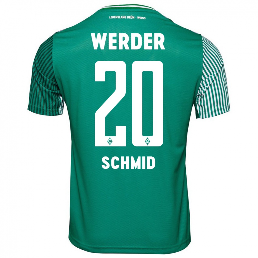 Hombre Camiseta Romano Schmid #20 Verde 1ª Equipación 2023/24 La Camisa