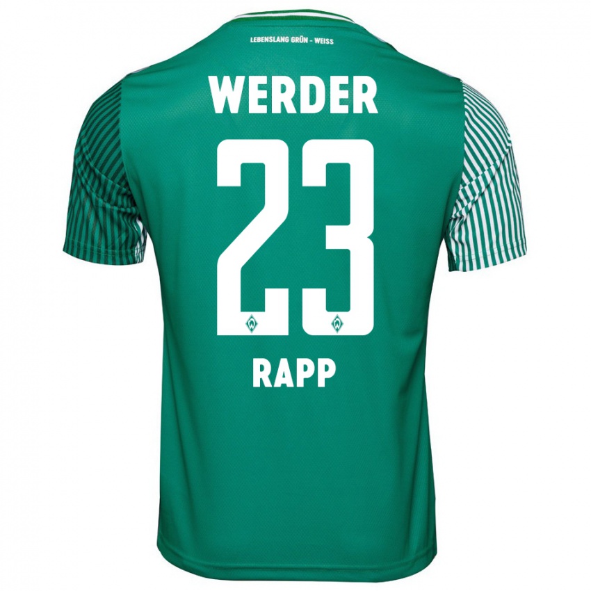 Hombre Camiseta Nicolai Rapp #23 Verde 1ª Equipación 2023/24 La Camisa