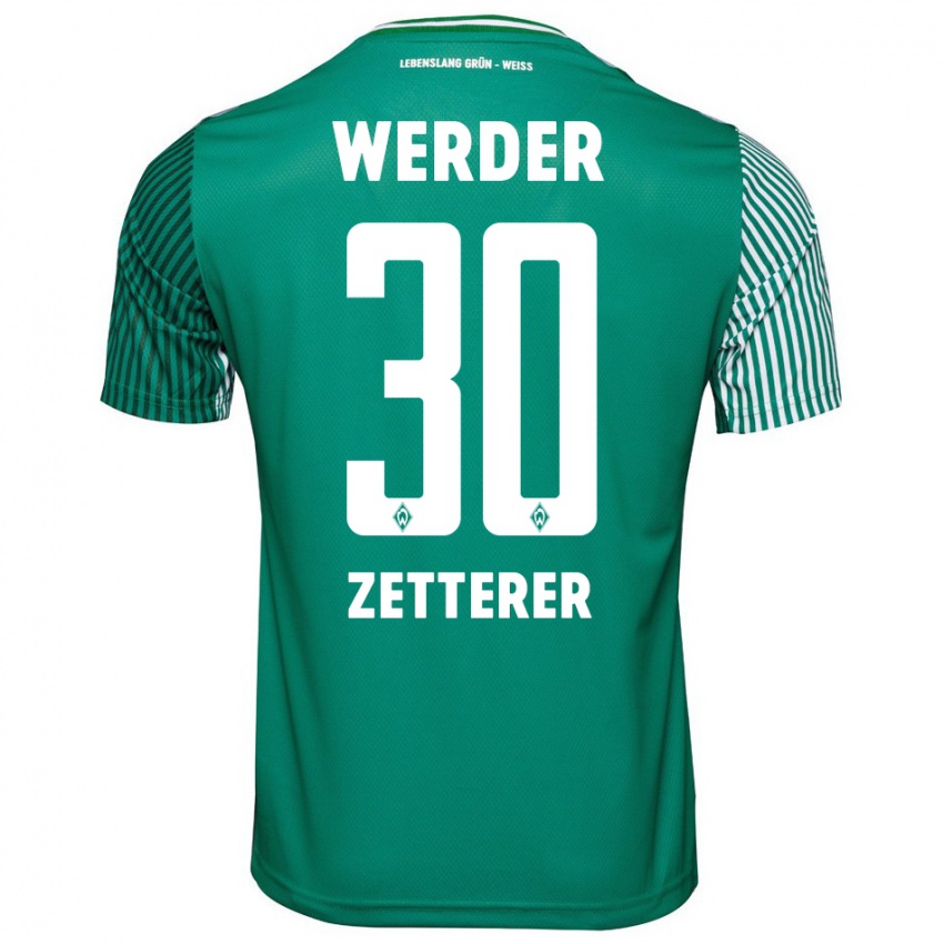 Hombre Camiseta Michael Zetterer #30 Verde 1ª Equipación 2023/24 La Camisa