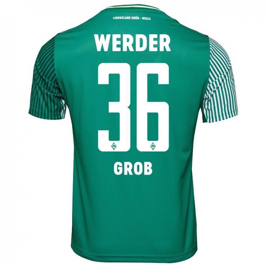 Hombre Camiseta Christian Groß #36 Verde 1ª Equipación 2023/24 La Camisa