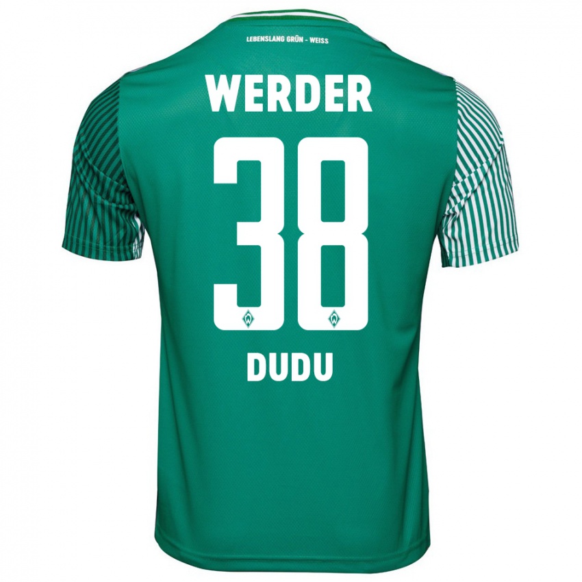 Hombre Camiseta Dudu #38 Verde 1ª Equipación 2023/24 La Camisa