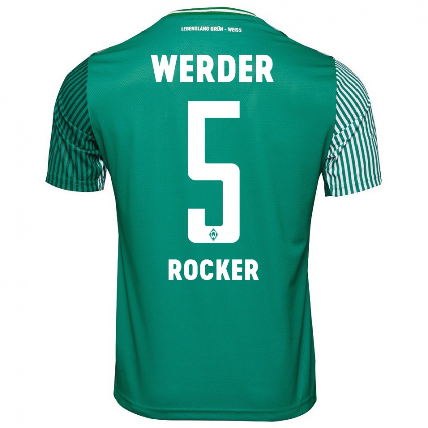 Hombre Camiseta Cimo Röcker #5 Verde 1ª Equipación 2023/24 La Camisa