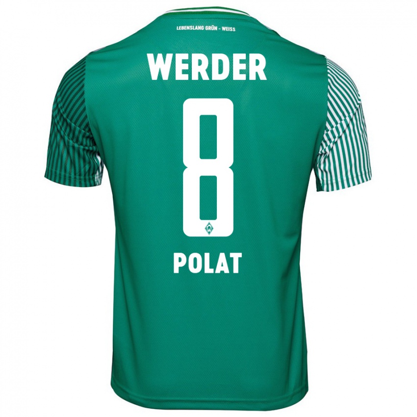 Hombre Camiseta Mikail Polat #8 Verde 1ª Equipación 2023/24 La Camisa