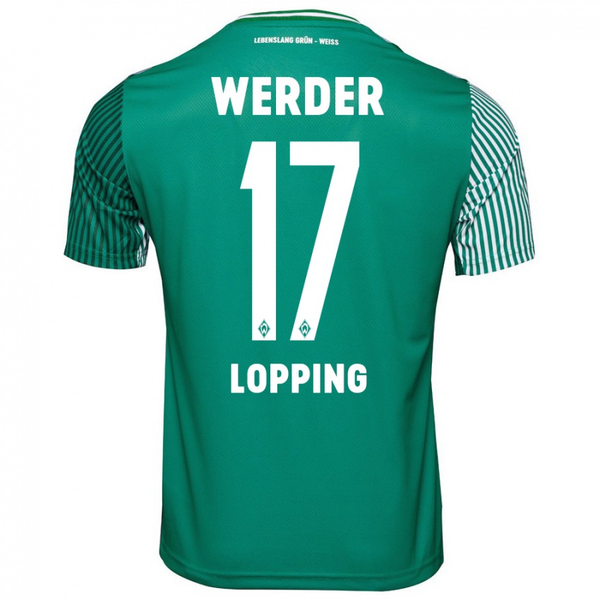 Hombre Camiseta Jakob Löpping #17 Verde 1ª Equipación 2023/24 La Camisa