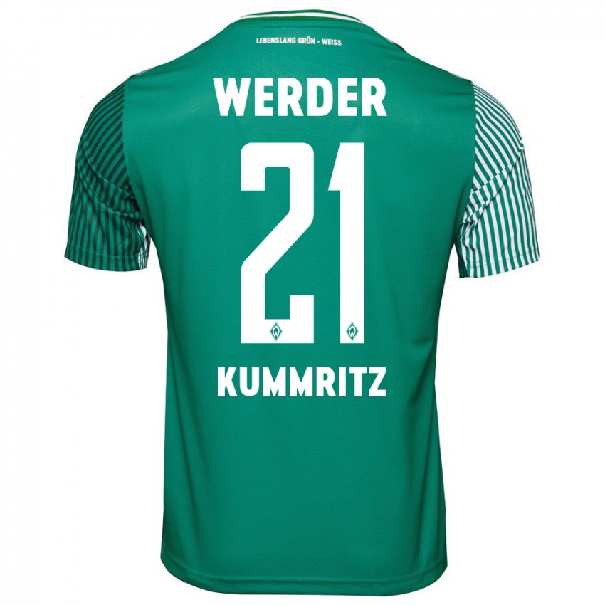 Hombre Camiseta Liam Kümmritz #21 Verde 1ª Equipación 2023/24 La Camisa