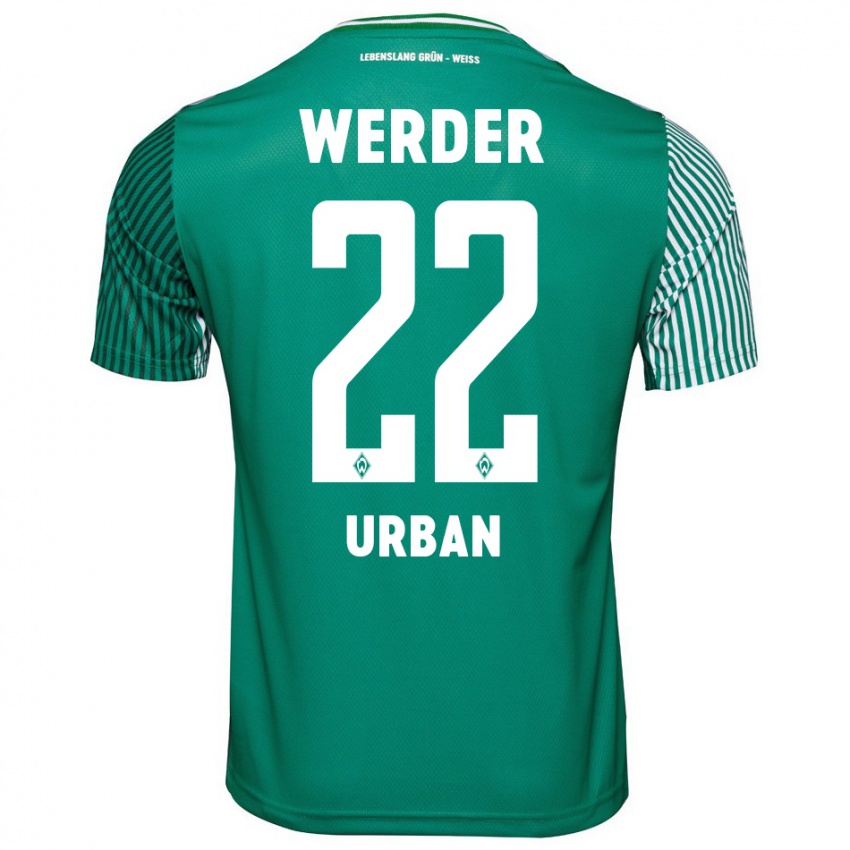 Hombre Camiseta Linus Urban #22 Verde 1ª Equipación 2023/24 La Camisa